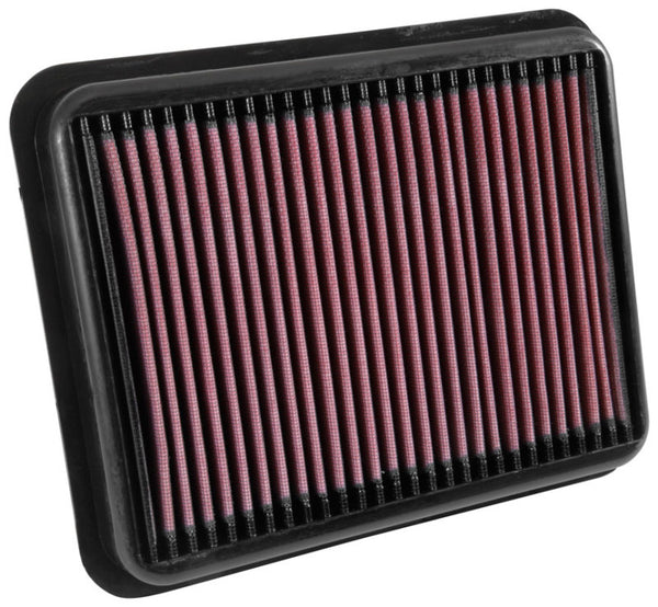 K&N 15-17 Toyota Land Cruiser 2.8L L4 Drop In Air Filter - 33-3062 by K&N Engineering - front view
