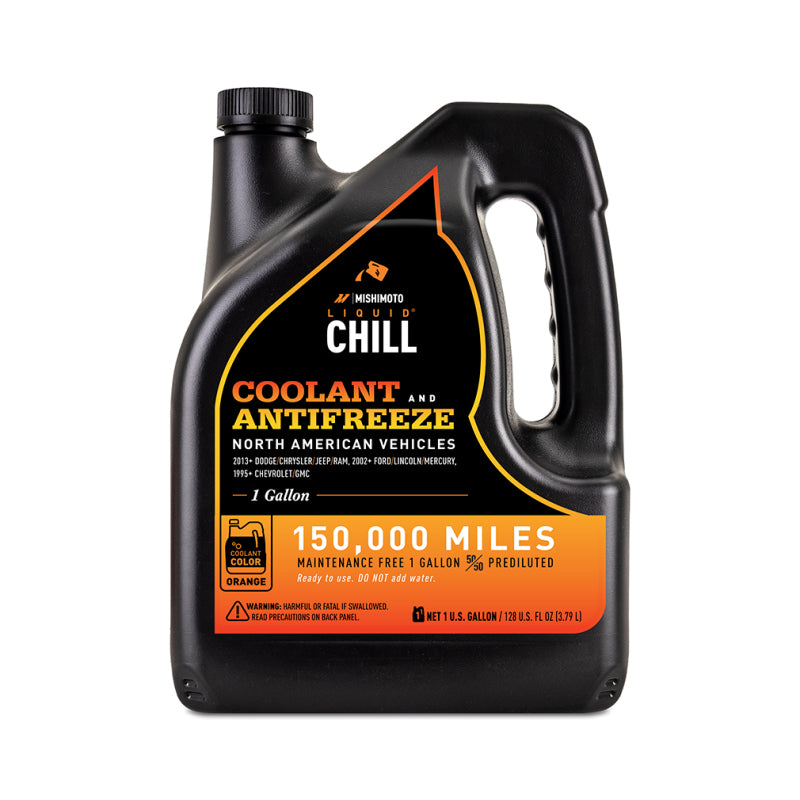 Mishimoto Liquid Chill EG Coolant, North American Vehicles, Orange - MMRA-LC-EG-OR