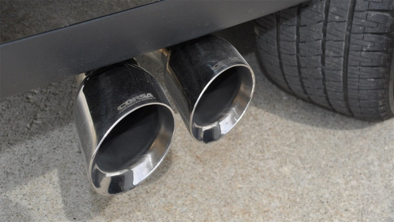 Corsa 2015 GMC Yukon Denali XL 6.2L V8 3in Cat-Back Single Side Exit Twin 4in Polished Tips - 14749