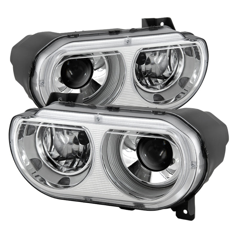 Xtune Dodge Challenger 08-14 Xenon Hid Model Only Projector Headlamps Chrome HD-JH-DCHAL08-HID-C - 9027284