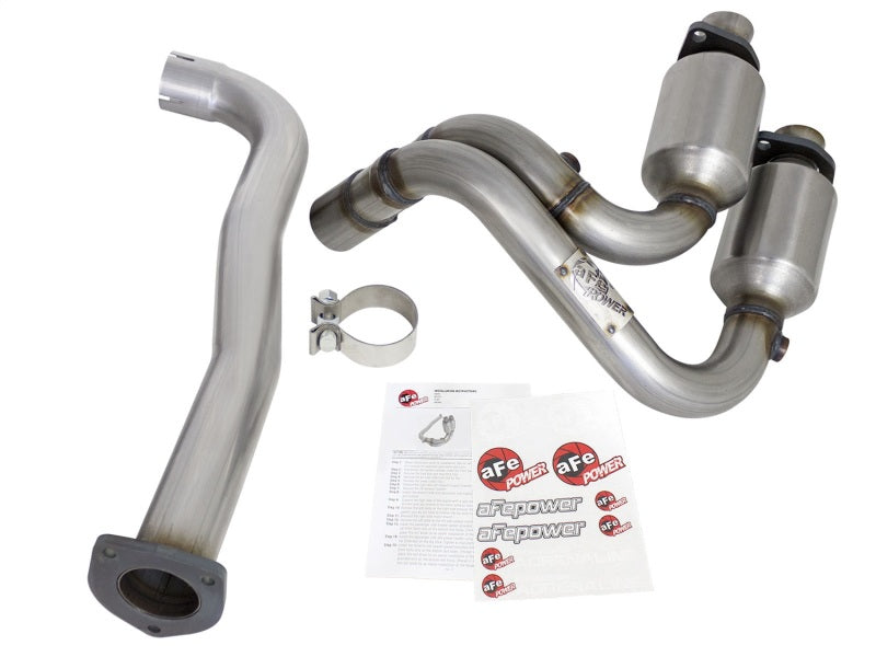 aFe Power Direct Fit Catalytic Converter Replacements Front 00-03 Jeep Wrangler (TJ) I6-4.0L - 47-48001