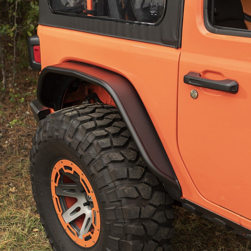 Rugged Ridge HD Steel Tube Fenders Full Set Black 18-19 JL - 11615.73