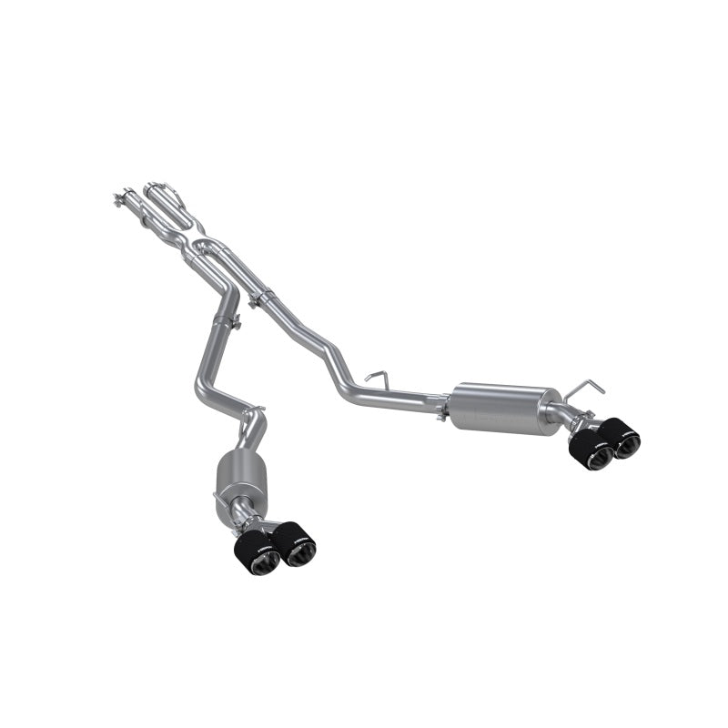 MBRP 20-24 Ford Explorer ST 3.0L Ecoboost SS 2.5in Dual Rear Exit w/ Carbon Fiber Quad Tips - T304 - S52053CF