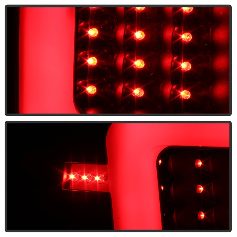 xTune 04-15 Nissan Titan Light Bar LED Tail Lights - Black (ALT-ON-NTI04-LBLED-BK) - 9038532