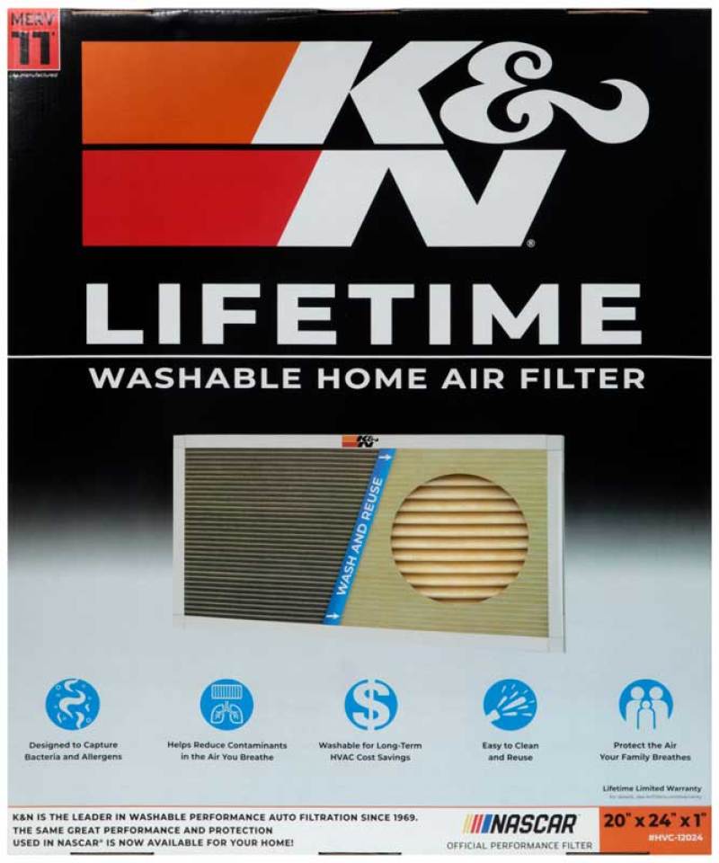 K&N HVAC Filter - 20 x 24 x 1 - HVC-12024