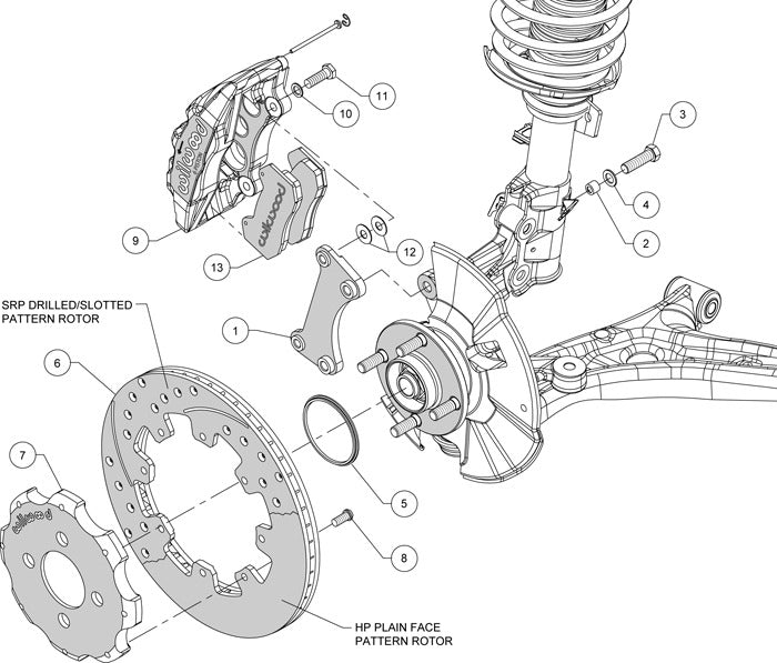 Fiesta ST - Wilwood Front Big Brake Kit w/Drilled Slotted Rotors