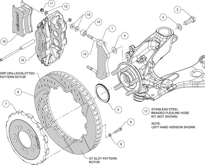 Wilwood Focus ST Front Superlite Big Brake Kit 14&quot; Rotors