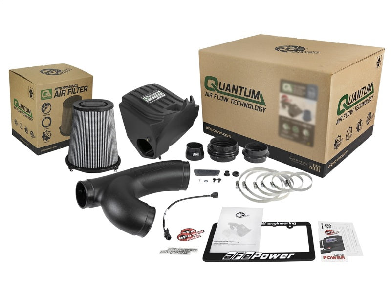 aFe Quantum Pro DRY S Cold Air Intake System 15-18 Ford F150 EcoBoost V6-3.5L/2.7L - Dry - 53-10008D