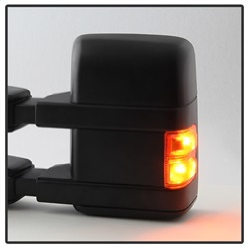 Xtune Ford Superduty 08-15 L&amp;R Extendable Power Heated Adjust Mirror Amber MIR-FDSD08S-PW-AM-SET - 9935756