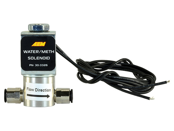 AEM Water/Methanol Injection System - High-Flow Low-Current WMI Solenoid - 200PSI 1/8in-27NPT In/Out - 30-3326 by AEM - front