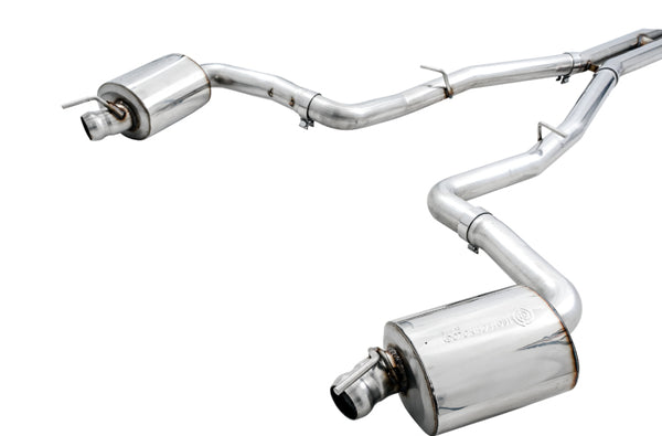 AWE Tuning 2015+ Dodge Challenger 6.4L/6.2L Non-Resonated Touring Edition Exhaust - Use Stock Tips - 3020-11028 for 2015-2023
