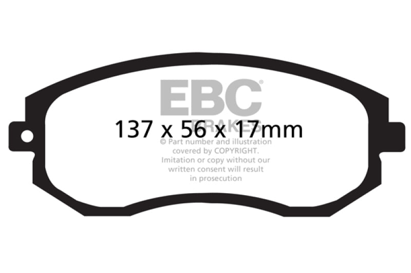 EBC 12+ Scion FR-S 2 Yellowstuff Front Brake Pads