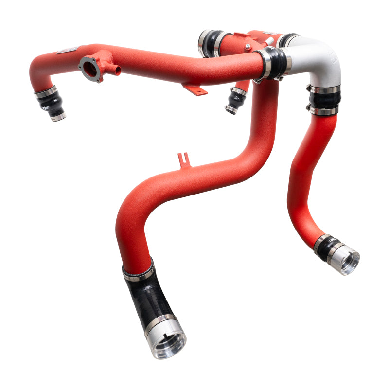 Injen 21-25 Ford Bronco 2.7L V6 (TT) EcoBoost SES Intercooler Pipes - Wrinkle Red - SES9301ICPWR
