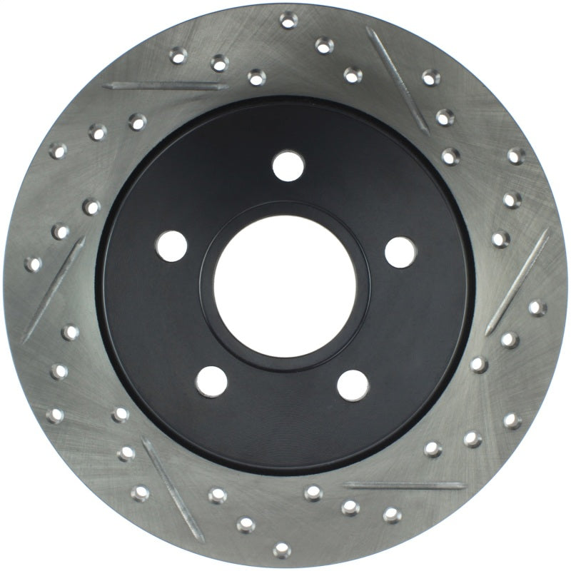 StopTech 12-15 Ford Focus w/ Rear Disc Brakes Rear Left Slotted &amp; Drilled Rotor - 127.61099L