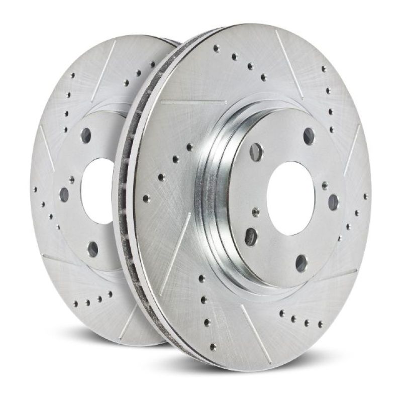 Power Stop 04-11 Ford F-150 Rear Evolution Drilled &amp; Slotted Rotors - Pair