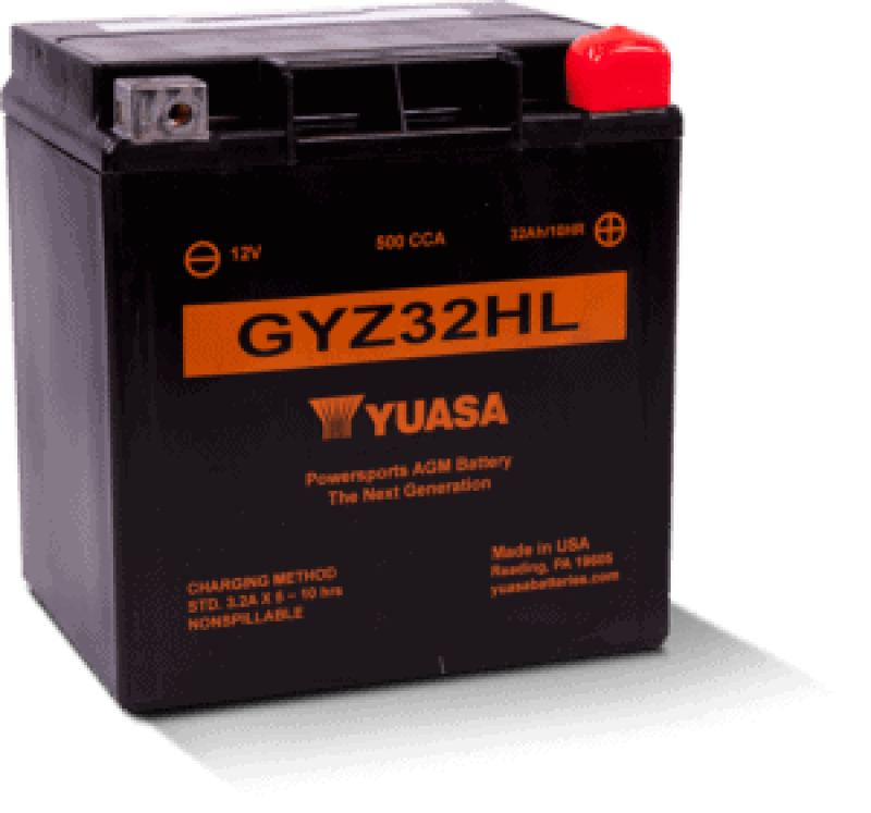 Yuasa GYZ32HL High Performance Maintenance Free AGM 12 Volt Battery - YUAM732GHL