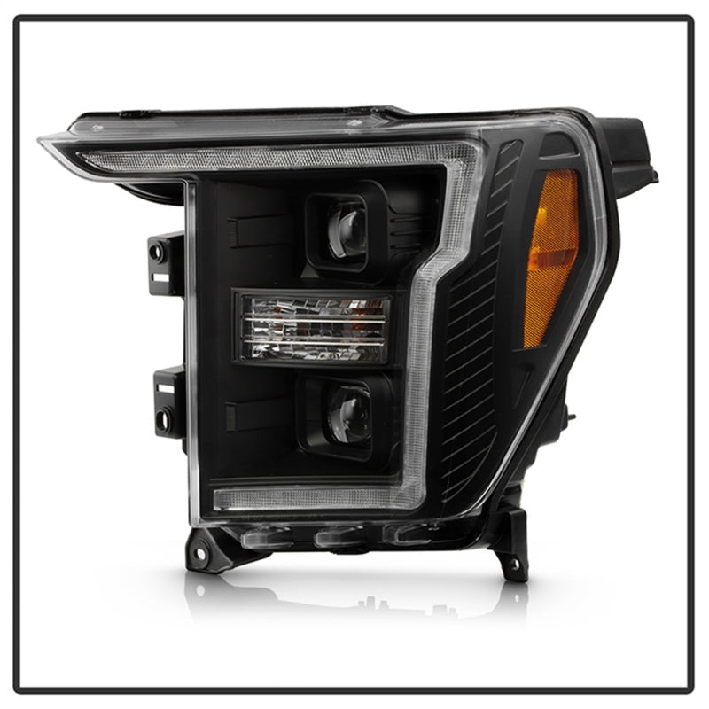 Spyder Signature 20-21 Ford F150 (Halogen Model) Proj. Headlights - Black (PRO-YD-FF15021HALSI-BK) - 5088703