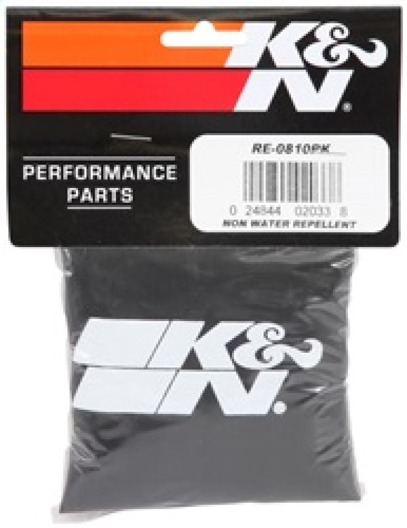 K&N Universal Round Tapered Filter Wrap - Black - 6in Base ID x 4.625in Top ID x 9in Height - RE-0810PK by K&N Engineering - 