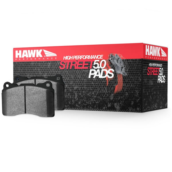 Hawk 2018 Subaru WRX STI HPS 5.0 Rear Brake Pads - HB914B.580 for 2018-2020 Subaru WRX STI - front view