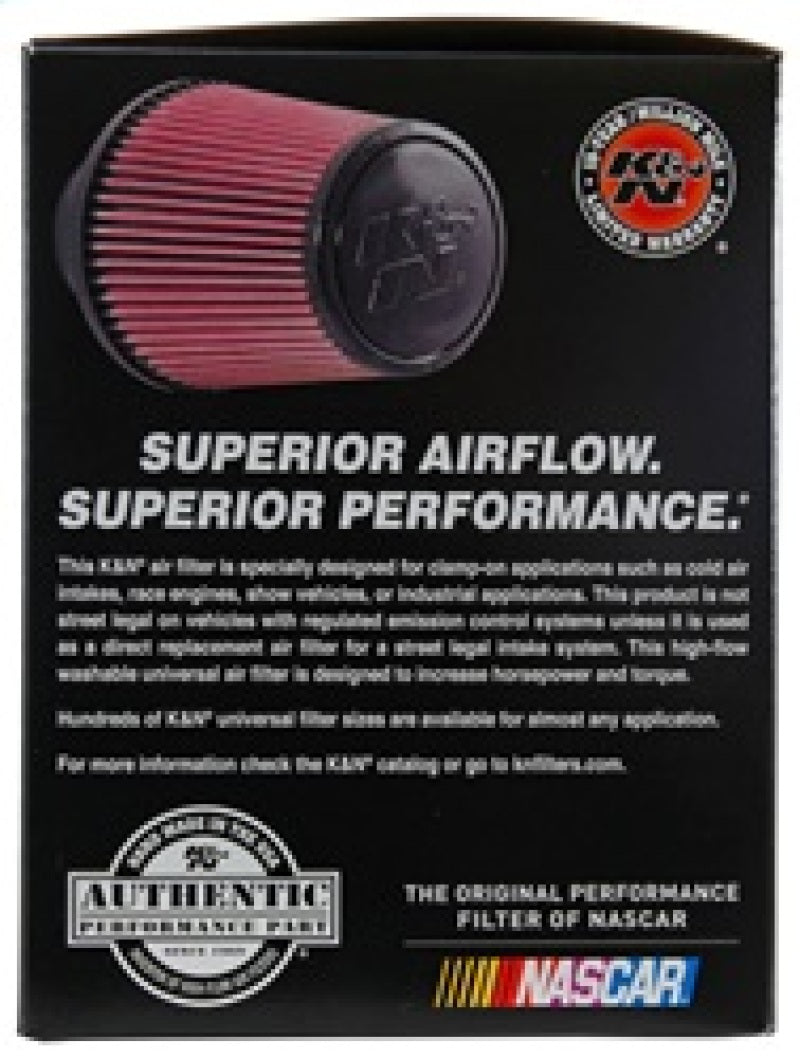 K&amp;N Universal Air Filter (4in. Flange / 6in. Base OD / 4-5/8in. Top OD / 6in. Height) - RE-0850