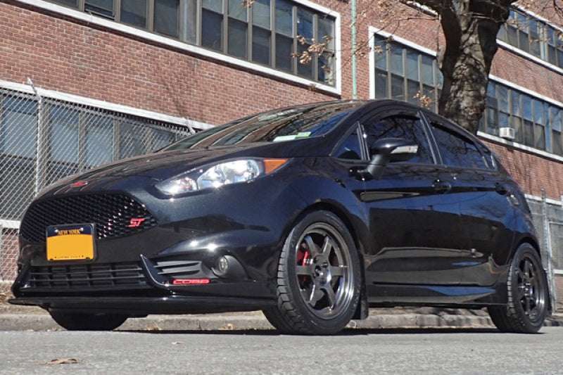 Clearance - Rally Armor 13-19 USDM Ford Fiesta ST Red UR Mud Flap w/ White Logo - RALMF29-UR-RD/WH