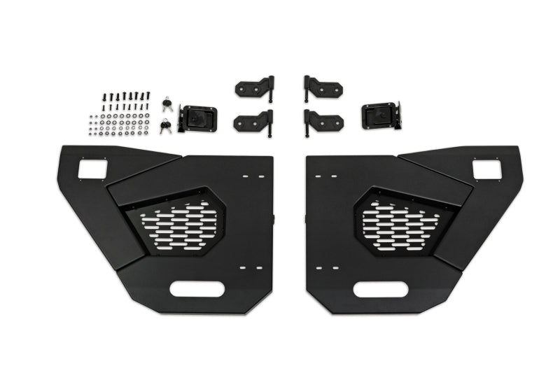 DV8 Offroad 18-25 Jeep Wrangler JL/JT Spec Series Half Doors - Rear Set - HDJL-02R