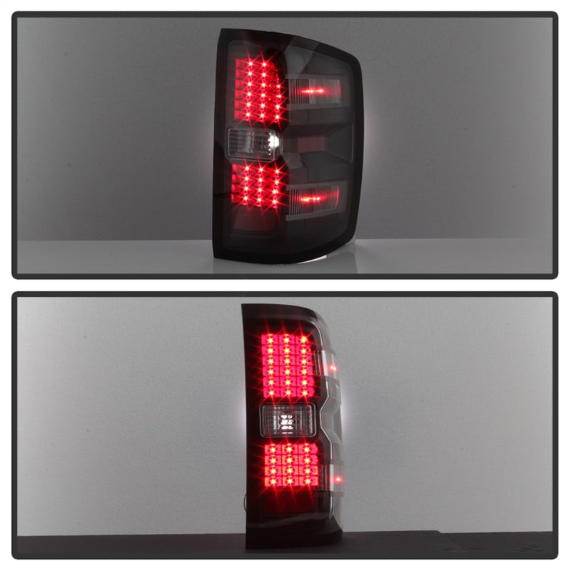 xTune Chevy 1500 14-16 / Silverado 2500HD/3500HD LED Tail Lights - Black ALT-JH-CS14-LED-BK - 9036545