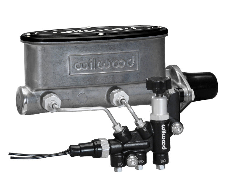 Wilwood HV Tandem M/C Kit w L/H Bracket &amp; Prop Valve - 1in Bore - 261-13269