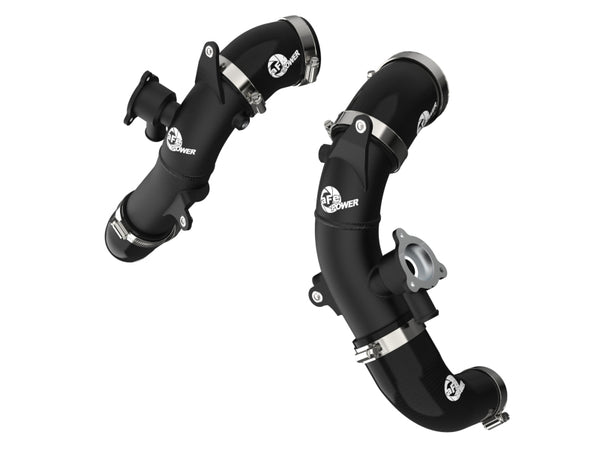 aFe 22+ Toyota Tundra V6-3.5L (tt) BladeRunner 2.5in Aluminum Hot Charge Pipe - Black - 46-20568-B