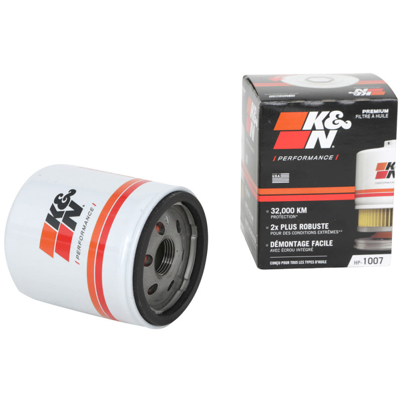 K&N Buick / Chevrolet / Oldsmobile Performance Gold Oil Filter - HP-1007 for 1997-2006 Chevrolet Corvette - installed view