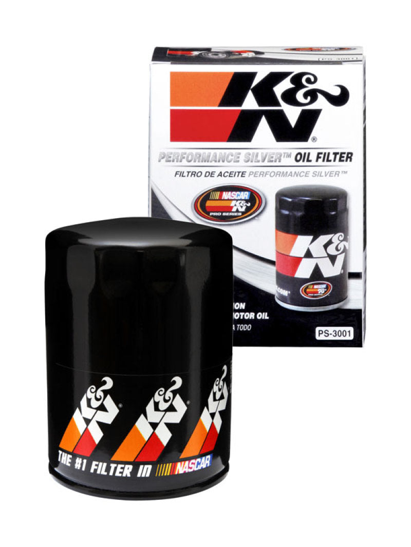 K&N Oil Filter for Ford/Audi/VW/Toyota/Mercury/Mazda/Nissan/Dodge/Lincoln/Volvo 3.656in OD - PS-3001