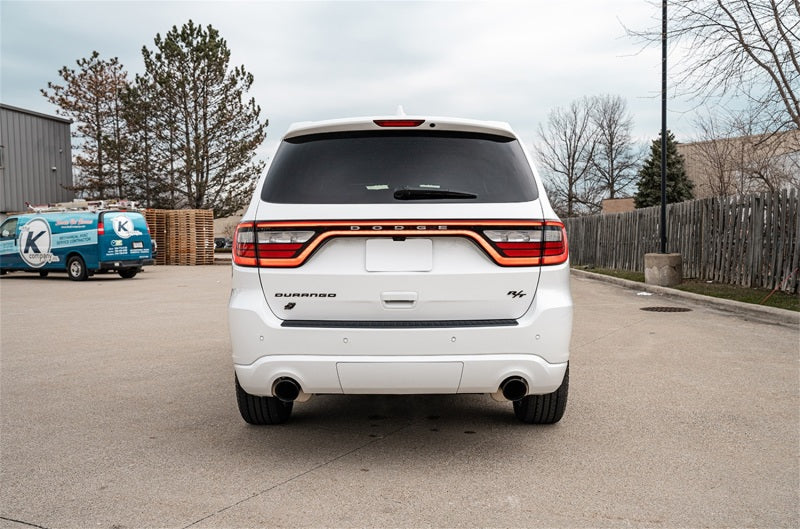 Corsa 11-23 Dodge Durango Xtreme 2.5in Cat-Back Dual Rear Exit w/ Single 4.5in Black PVD Tips - 21186BLK
