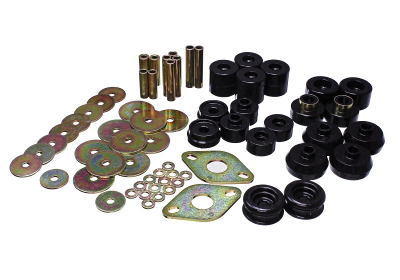 Energy Suspension 96-99 Toyota 4Runner 2WD/4WD Black Body Mount Bushing Set - 8.4111G for 1996-1999 Toyota 4Runner - installe
