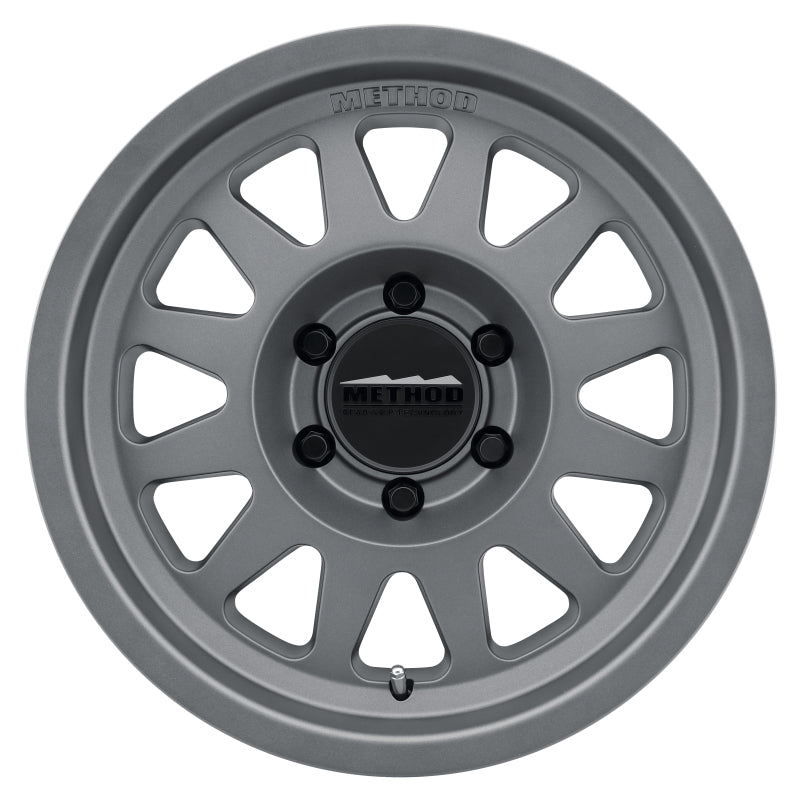 Method MR704 17x8.5 0mm Offset 6x5.5 106.25mm CB Matte Titanium Wheel - MR70478560800