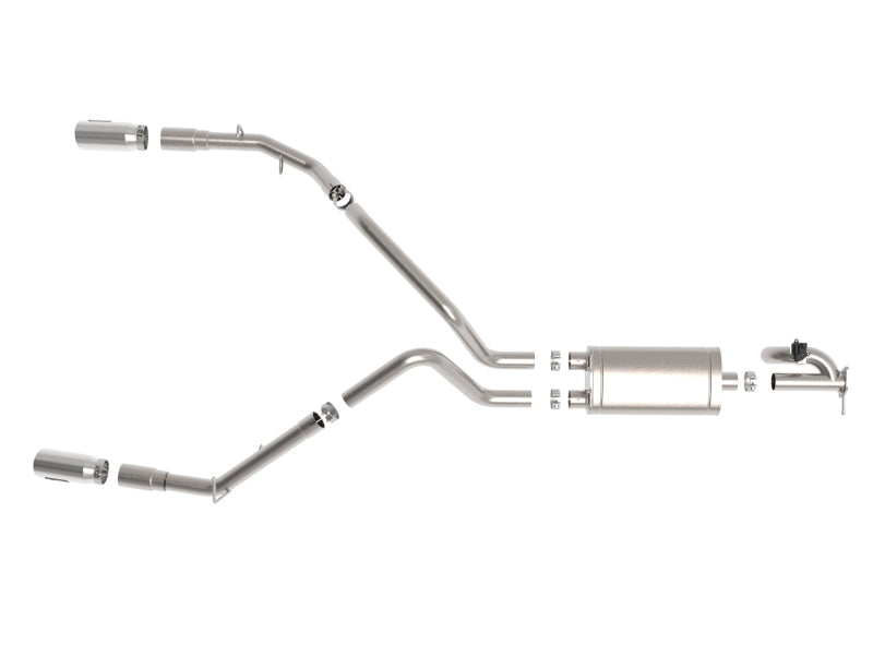 aFe Gemini XV 3in 304 SS Cat-Back Exhaust 19-21 Ram 1500 V8 5.7L Hemi w/ Polish Tips - 49-32081-P