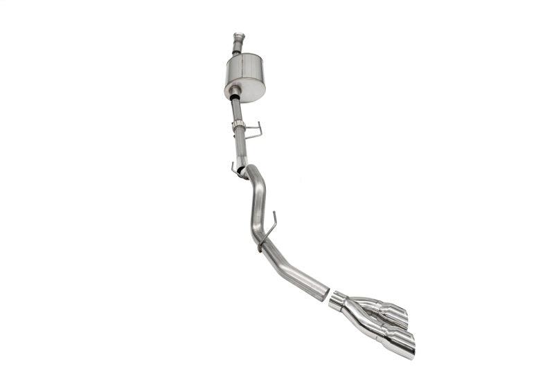 Corsa 2021-2022 Ford F-150 SuperCab/6.5in Bed 3.5L V6 Sport Cat-Back Single Side Exit-Polished - 21166