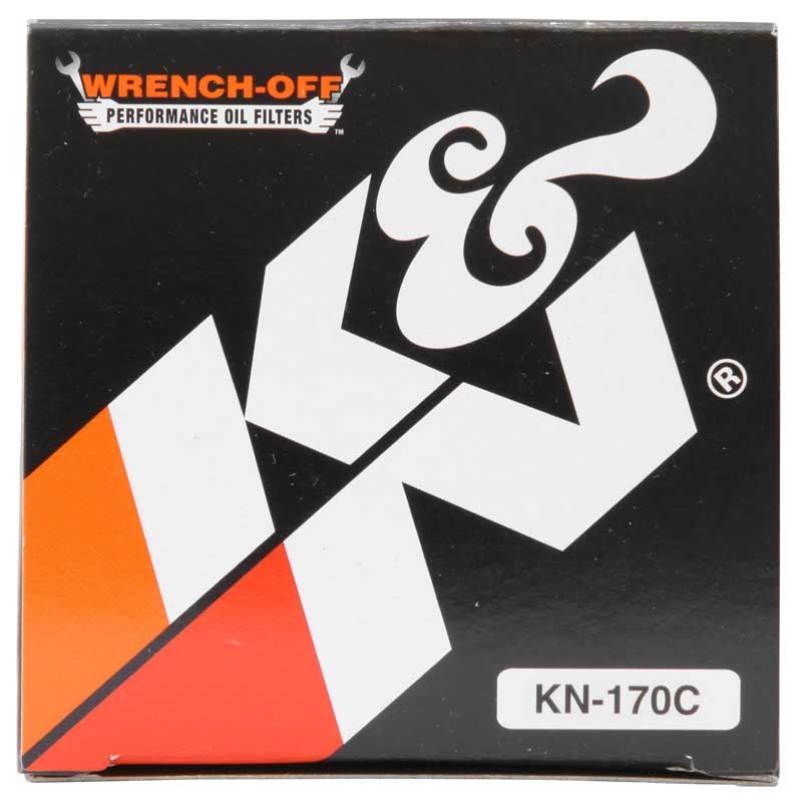 K&N Harley Davidson 3in OD x 4.063in H Chrome Oil Filter - KN-170C