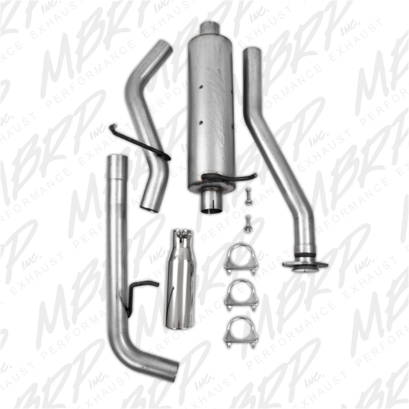 MBRP 04-11 Chevy Colorado / GMC Canyon 2.8L/2.9L/3.5L/3.7L Cat Back Single Side Aluminized Exhaust - S5046AL