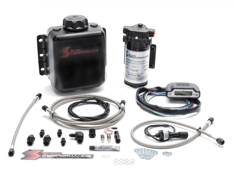 Snow Performance Stg 3 Boost Cooler DI 2D MAP Prog. Water Injection Kit (SS Braided Line &amp; 4AN) - SNO-320-BRD