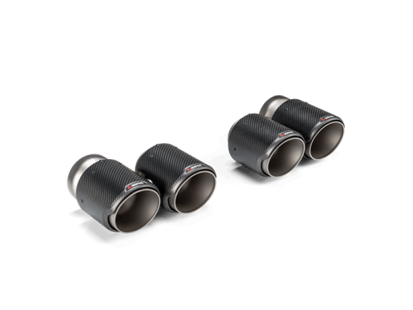 Akrapovic 2021+ BMW G87 M2, G80 M3 &amp; G82 M4 Classic Carbon Design Tail Pipe Set - TP-CT/68 for 2021-2025 BMW M3