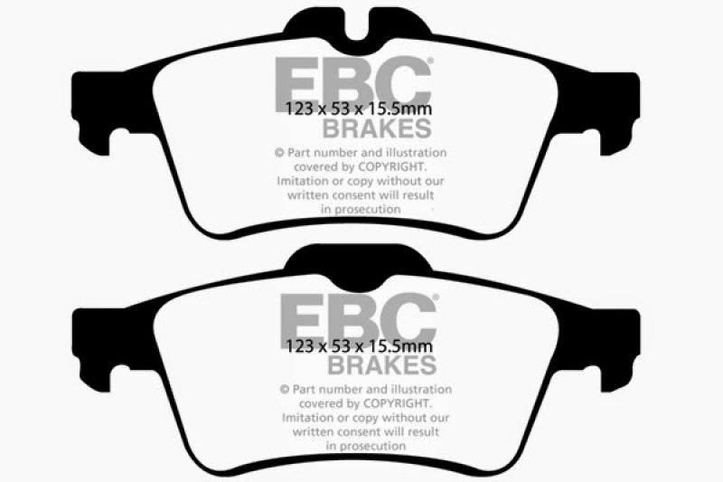 EBC 13-18 Ford Focus ST/RS Greenstuff Rear Brake Pads
