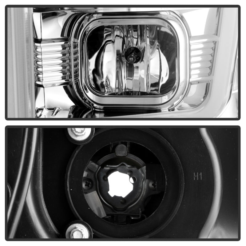 Spyder Ford F-250/350/450 08-10 V2 High-Power LED Headlights-Switch Back-Chrome PRO-YD-FS08PL-SBLB-C - 5087744