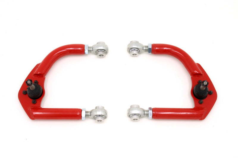BMR 93-02 F-Body Upper A-Arms w/ Adj. Rod Ends - Red - AA004R for 1993-2002 Chevrolet Camaro - front view