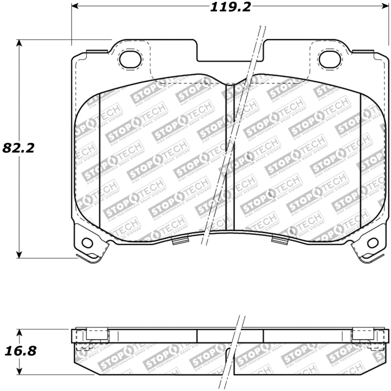 StopTech Performance 5/93-98 Toyota Supra Turbo Front Brake Pads