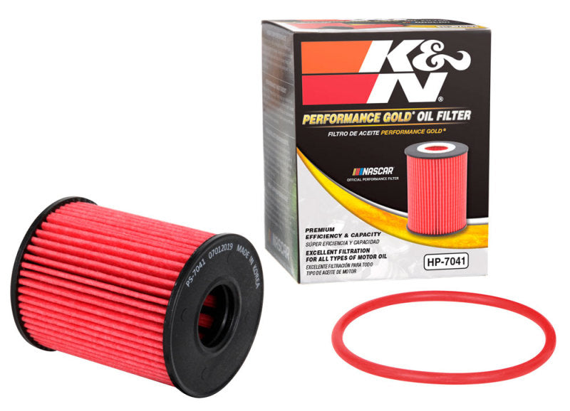 K&N Performance Oil Filter - 14-18 Fiat 500L 1.4L L4 Gas - HP-7041