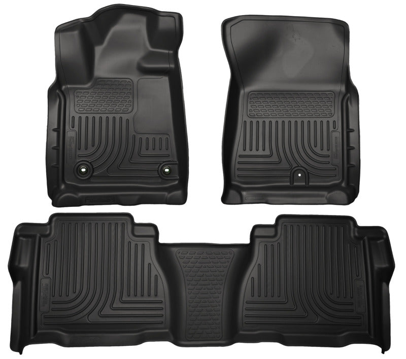 Husky Liners 12-13 Toyota Tundra Weatherbeater Black Front &amp; 2nd Seat Floor Liners - 99591
