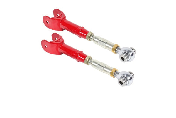 BMR 16-17 6th Gen Camaro Upper Trailing Arms w/ On-Car Adj. Rod Ends - Red - UTCA060R for 2016-2024 Chevrolet Camaro - front 