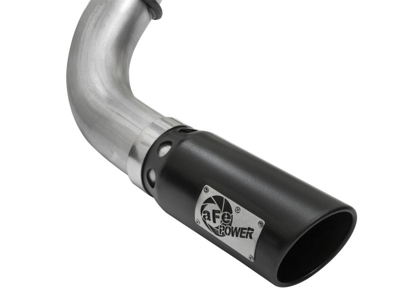 aFe LARGE Bore HD DPF-Back SS Exhaust w/ Black Tip 2016 Nissan Titan XD V8-5.0L (td) - 49-46113-B