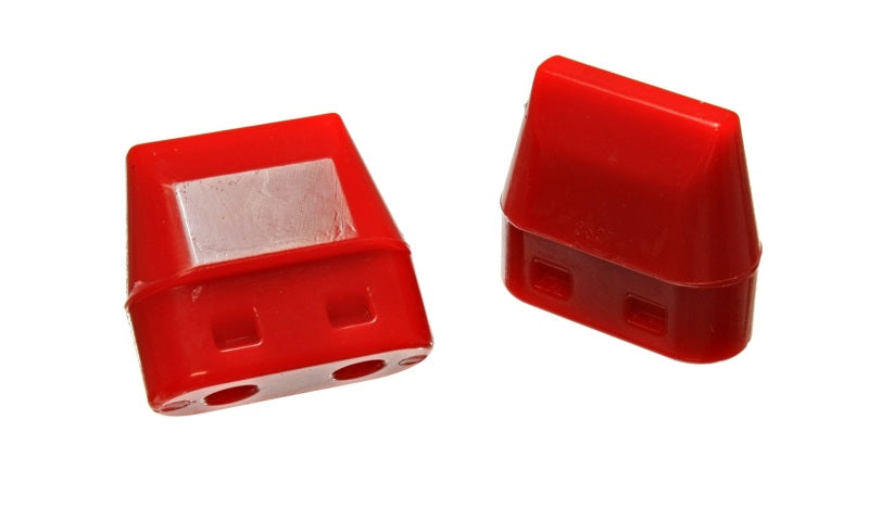 Energy Suspension Ft Axle Bump Stop Set - Red - 5.9105R for 2003-2010 Dodge Ram 3500 - front view