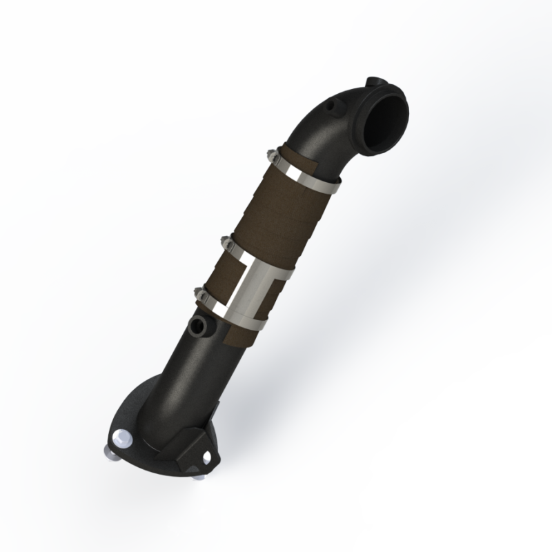 MBRP 15-16 Chevy/GMC 6.6L Duramax 3in Down Pipe (For 3 Bolt Flange Style Connection) - GMCA428
